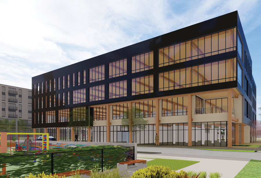 A current Baltimore heavy-timber office building project by 28Walker